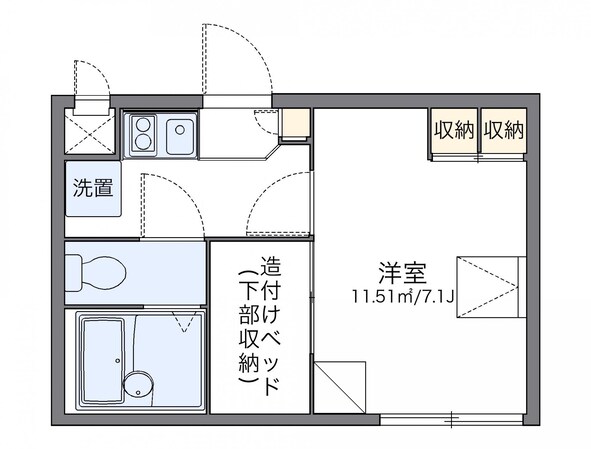 レオパレスグレイスの物件間取画像